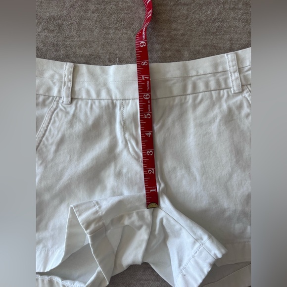 Y2K J. Crew Chino White Cotton Shorts SZ: 00 Classic Preppy Style 4” - Picture 6 of 12